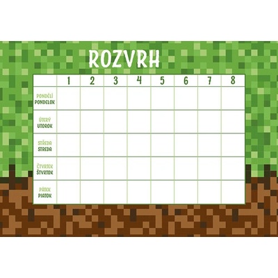 Baloušek Rozvrh hodin Kostky
