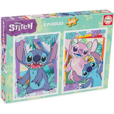 Educa Пъзел Educa от 2 x 500 части - Стич (EDU19732)