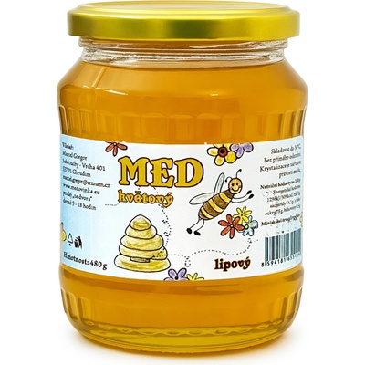 Včelařství Gregor Med květový lípa 480 g