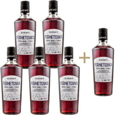 Bohemica Fernetovka 40% 6 x 0,7 l (holá láhev)