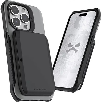 Ghostek Exec Apple iPhone 15 Pro Wallet Case Grey