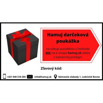 Darčeková poukážka v hodnote 40€