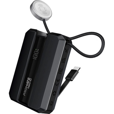 Promate Портативна батерия ProMate - NEO-10, 10 000 mAh, черна (6959144065366)