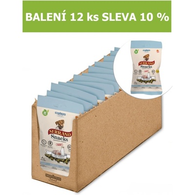 Serrano Snack for Dog Beef 12 x 100 g