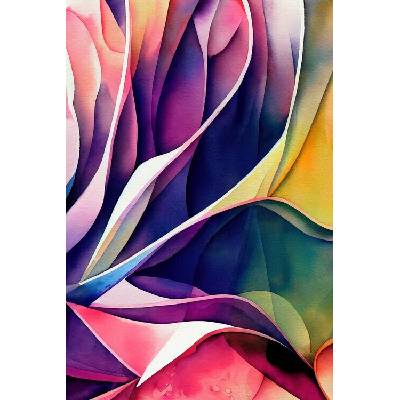 Plagát, Obraz - Flowing Watercolor Colors, Mauro, 26.7 × 40 cm