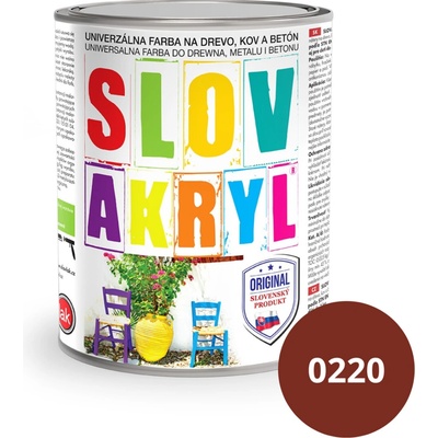 Slovakryl 0220 0,75kg svetlohnedý