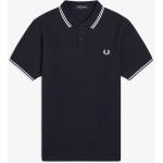 Fred Perry Блуза с яка Fred Perry Short Sleeve Twin Tipped Polo Shirt - Navy