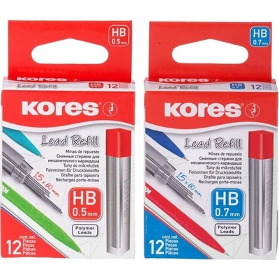Kores Tuhy do mikrotužky HB 0,5 mm 12 ks