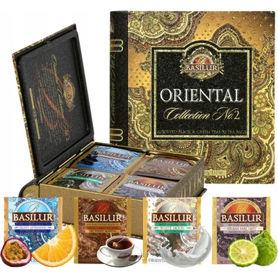 Basilur ORIENTAL COLLECTION II ASSORTED sada čajov 4 príchute VRECKÁ 32 ks