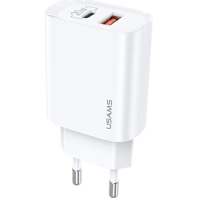 Nabíječka do sítě USAMS US-CC121 T35 QC3.0+PD3.0 Fast 1C+1A Charger 20W (EU)