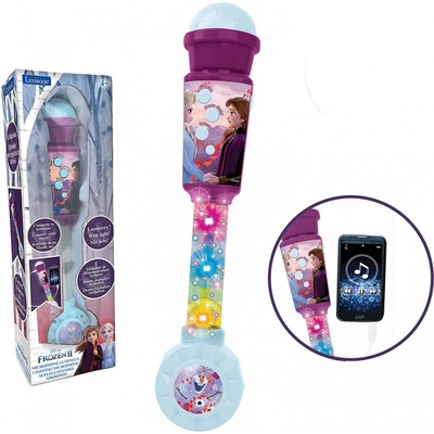 Lexibook Svítící mikrofon Disney Frozen s melodiemi a zvukovými efekty