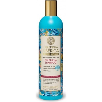 Natura Siberica Rakytníkový šampón pre normálné a mastné vlasy hĺbkové umývanie a starostlivosť 400 ml
