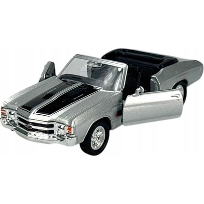 WELLY 1971 CHEVROLET CHEVELLE SS 454 STRIEBORNÝ 49769 NOVÝ KOVOVÝ MODEL 1:34