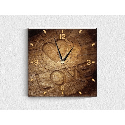 Стъклен стенен часовник 015