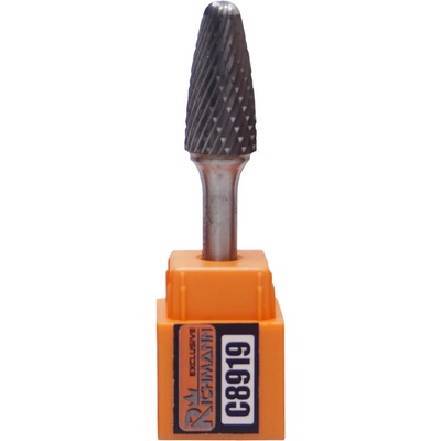 RICHMANN Kolíková fréza do kovu, stopka 6 mm | kulatý oblouk 10x20 mm