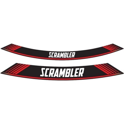 PUIG linka na ráfik SCRAMBLER 9134R červená linky na ráfik - sada 8ks