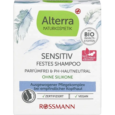 Alterra Naturkosmetik Tuhý šampon Sensitive bez parfemace 60 g