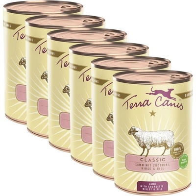 Terra Canis Агнешка с тиквички, просо и копър 6 x 400 г