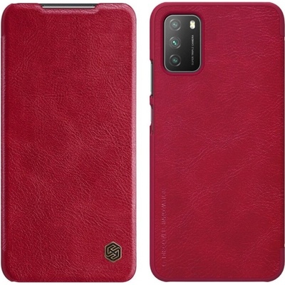 Pouzdro Nillkin Qin Book Xiaomi POCO M3 červené
