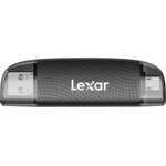 Lexar Четец за карти Lexar - Dual Slot, USB-A/C, microSD/SD, черен (LRW310X-BNBNG)