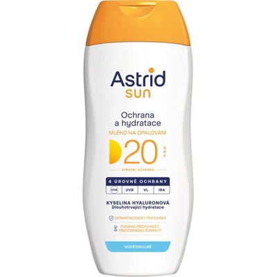 Astrid Sun hydratačné mlieko na opaľovanie SPF20 200 ml