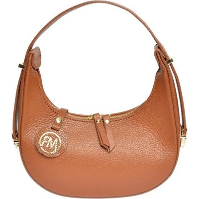 dámská kožená kabelka Banana Bag RM1918 Cognac