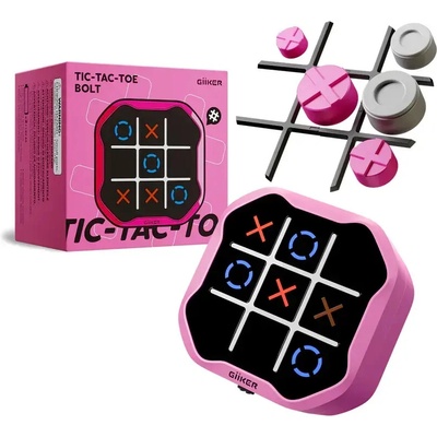 Giiker Nekonečné piškvorky Tic-Tac-Toe ružové