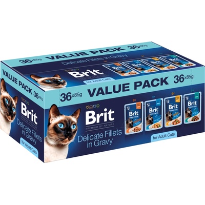 Brit Premium by Nature filety ve šťávě 36x85 g