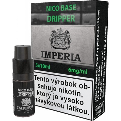 Imperia NIKOTÍNOVÁ BÁZA DRIPPER PG30/VG70 6mg 5x10ml