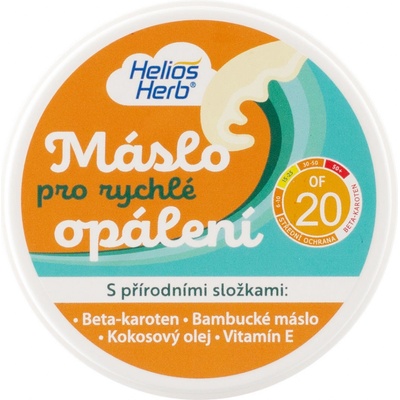 Helios Herb opaľovacie maslo Karot OF20 200 ml