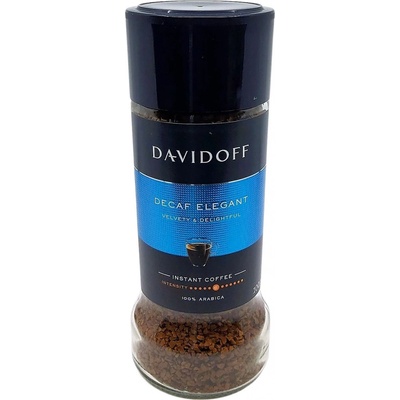 Davidoff Káva rozpustná Decaf Elegant Káva BEZ KOFEINU 100 g