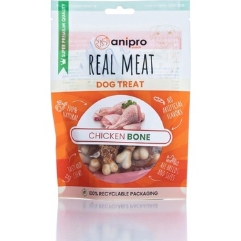 Anipro - Лакомство за кучета, кокалчета обвити с пилешко месо - 80 гр
