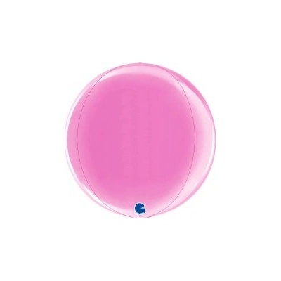 GRABO fóliový balónek Koule tm. růžová 4D 38cm 15" nafukovací