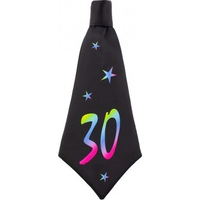 Párty kravata 30.narozeniny černá