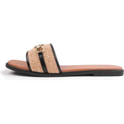 Wheres That From Сандали Wheres That From Women's Where's Harmony Flat Sandals - Black