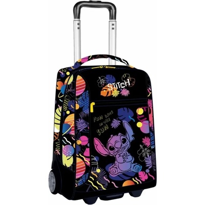 COOLPACK Ученическа раница на колела Coolpack - Compact - Stitch Black
