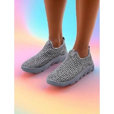 Resti Women's Slip-On Fabric Sports Shoes Erra šedá