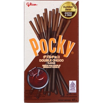 GLICO Pocky Double Chocolate tyčinky 47 g