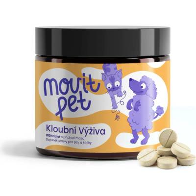 MOVit PET Kloubní Výživa s příchutí masa 100 tbl