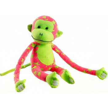 Teddies Opice svítící ve tmě růžovo zelená