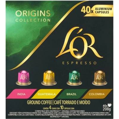L'OR Espresso Origins Collection 40 kapsúl 208 g