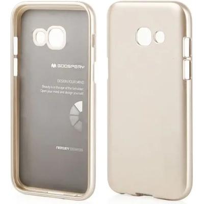 Mercury Луксозен гръб Jelly Mercury New York за Samsung Glaxy A3 (2017), Златен (4014)