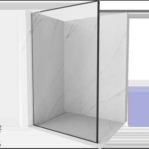 Mexen Kioto L стена за душ Walk-in 70 x 200 см, черна рамка, хром - 800-070-103-01-70 (800-070-103-01-70)