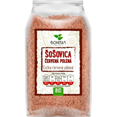 Bonitas Bio Čočka červená půlená 0,5 kg