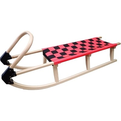 Kubisport Sánky 125 cm drevené červené