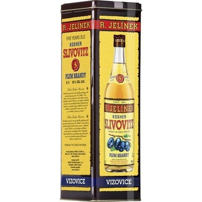 Rudolf Jelínek SLIVOVICA ZLATÁ KOSHER 50% 0,7 l (plechová tuba)