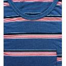 Šestý smysl pánské pyžamo dlouhé s okrouhlým výstřihem modré