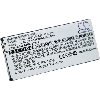 Image 1 of VHBW Батерия за TP-Link Neffos C5, 1700 mAh (888201928)