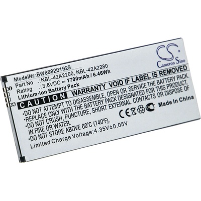 VHBW Батерия за TP-Link Neffos C5, 1700 mAh (888201928)