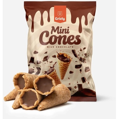 Grizly Mini kornoutky s mléčnou čokoládou 150 g